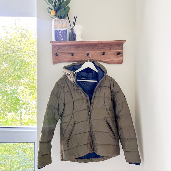 OUTDOOR RESEARCH Women's Coldfront Down Hoodie Jacket Khaki Small Lightweight - Picture 2 of 11